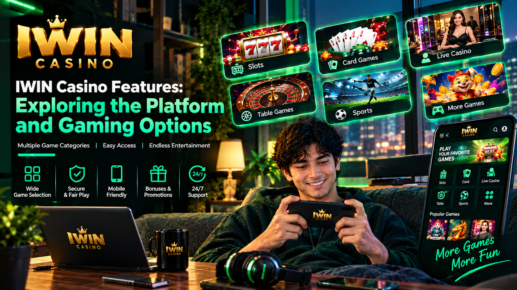 IWIN Casino Features Exploring the Platform and Gaming Options